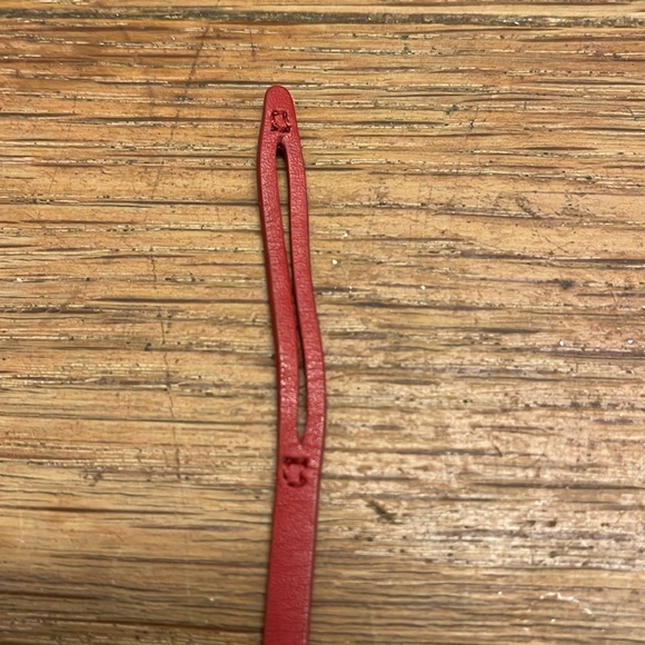 Prada Red Leather Re-Edition 1995 Purse Key Fob - Picture 3 of 4